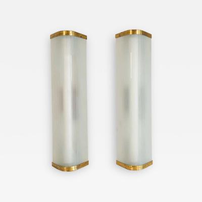  Asea Midcentury Pair of Extra Large Modern Wall Lamps Attributed to Asea