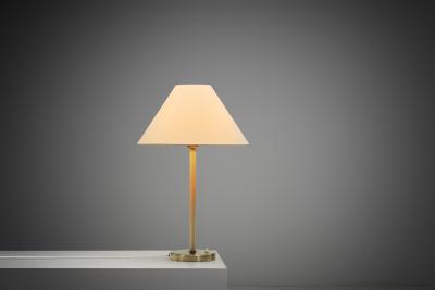  Asea Model A 4410 Brass and Lacquered Table Lamp by ASEA Sweden 1940s