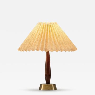  Asea Model E1292 Brass and Wood Table Lamp by ASEA Sweden 20th Century