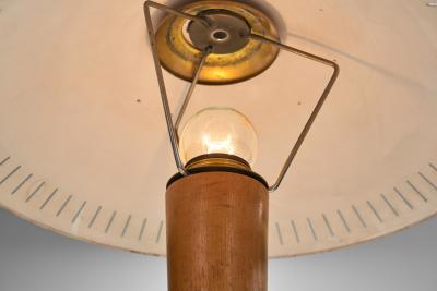  Asea Model EA1288 Brass and Wood Table Lamp for ASEA Sweden ca 1940s