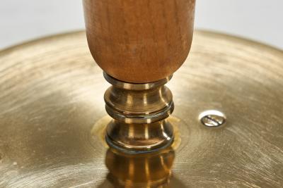  Asea Model EA1288 Brass and Wood Table Lamp for ASEA Sweden ca 1940s