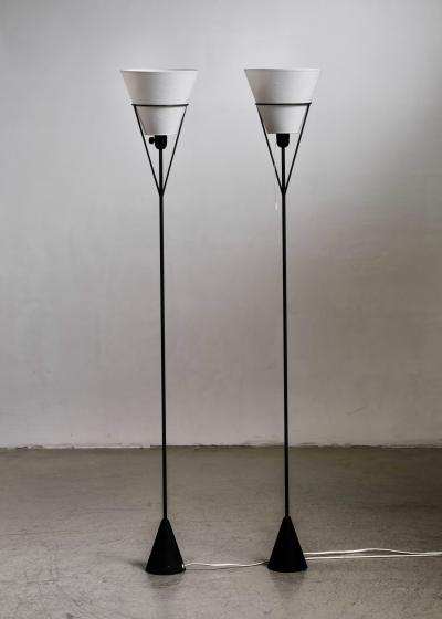  Asea Pair of Carl Aub ck floor lamps for ASEA