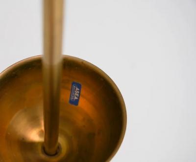  Asea Pair of Large Scandinavian Glass Pendants by ASEA Swedish Modern 1940s