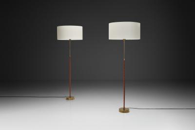  Asea Pair of Model 741148 Floor Lamps by ASEA Sweden 1950s
