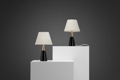  Asea Pair of Model E1291 Table Lamps from ASEA Sweden ca 1950s