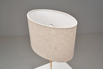  Asea Pair of Scandinavian Brass Table Lamps by ASEA Sweden 1970s