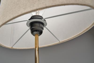 Asea Pair of Scandinavian Brass Table Lamps by ASEA Sweden 1970s