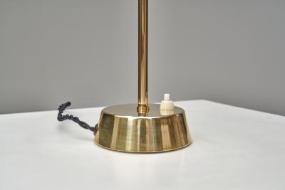  Asea Pair of Scandinavian Brass Table Lamps by ASEA Sweden 1970s