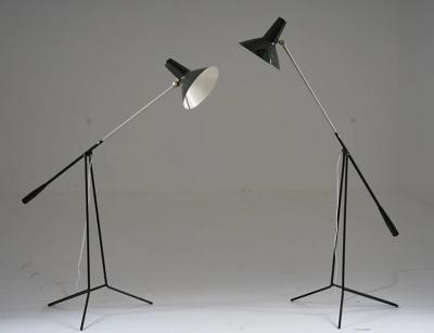  Asea Pair of Swedish Midcentury Floor Lamps model E1780 by ASEA