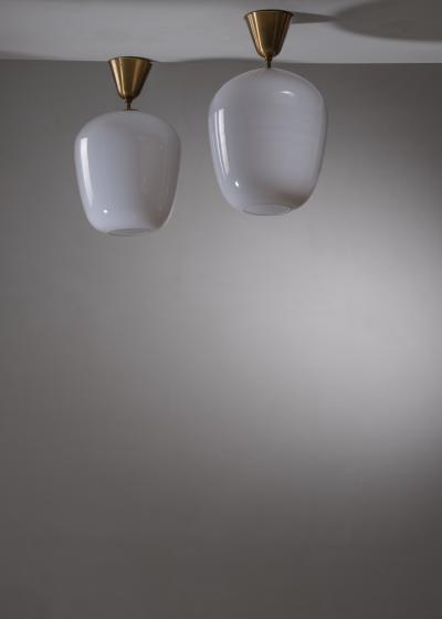  Asea Pair of glass ASEA pendants