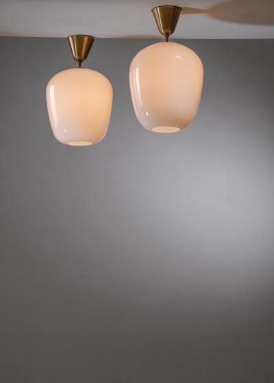  Asea Pair of glass ASEA pendants