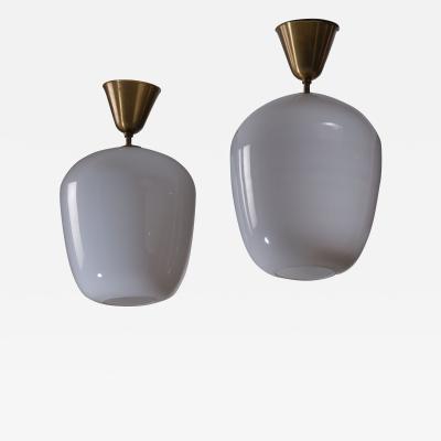  Asea Pair of glass ASEA pendants