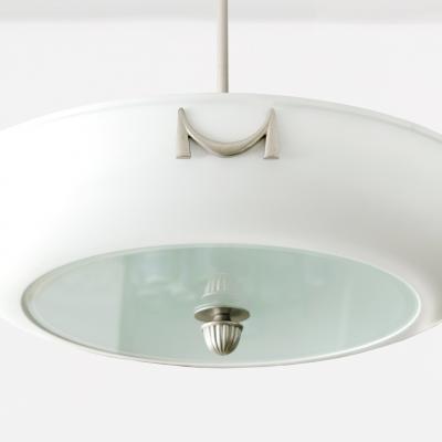  Asea SWEDISH GRACE ART DECO 7 LIGHT DOMED CHANDELIER BY ASEA 1930 