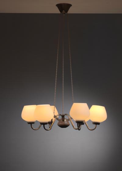  Asea Scandinavian Modern six arm chandelier