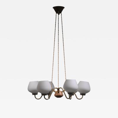  Asea Scandinavian Modern six arm chandelier