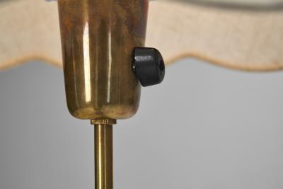  Asea Swedish Modern Brass and Cast Iron Floor Lamp for ASEA Sweden 1950s