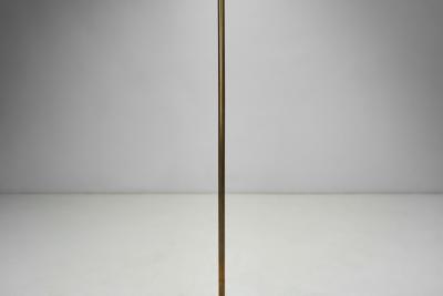  Asea Swedish Modern Brass and Cast Iron Floor Lamp for ASEA Sweden 1950s