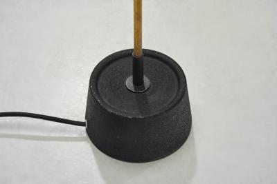  Asea Swedish Modern Brass and Cast Iron Floor Lamp for ASEA Sweden 1950s