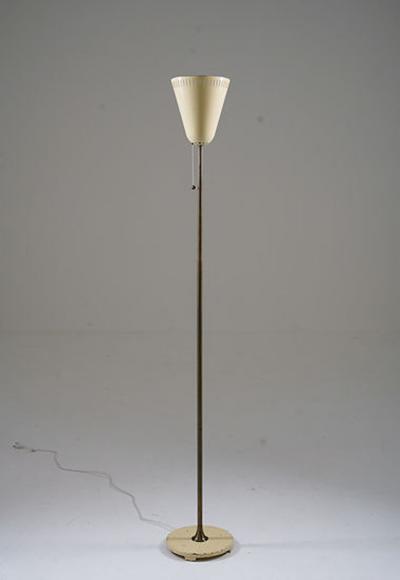  Asea Swedish Modern Uplight Floor Lamps in Brass by ASEA