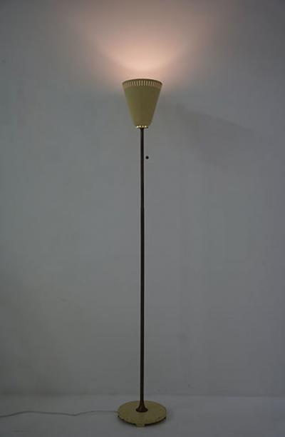  Asea Swedish Modern Uplight Floor Lamps in Brass by ASEA