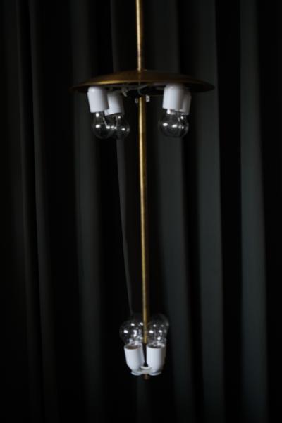  Aseda Glasbruk A pair of extra large pendants produced by Asea 