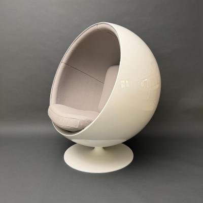  Asko Original Asko Ball Chair Eero Aarnio White and Gray Finland 1960s