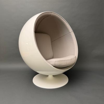  Asko Original Asko Ball Chair Eero Aarnio White and Gray Finland 1960s