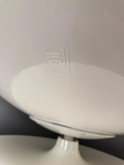  Asko Original Asko Ball Chair Eero Aarnio White and Gray Finland 1960s