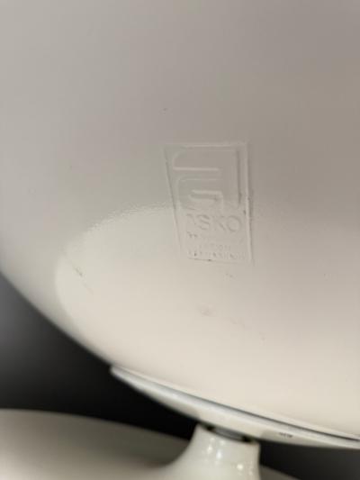  Asko Original Asko Ball Chair Eero Aarnio White and Orange Finland 1960s