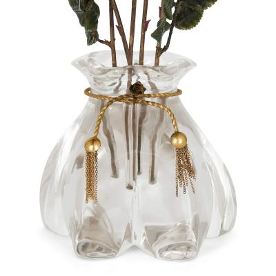  Asprey A large precious stone and silver gilt flower model by Asprey