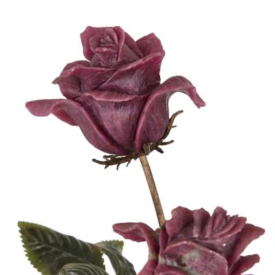  Asprey A large precious stone and silver gilt flower model by Asprey