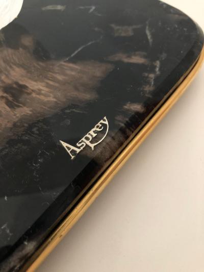  Asprey Asprey Carved Rock Crystal Gorilla Diamond Eyes and 18 Karat Gold Accents