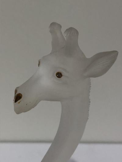  Asprey Asprey Rock Crystal 18k Gold Diamond Giraffe Sculpture