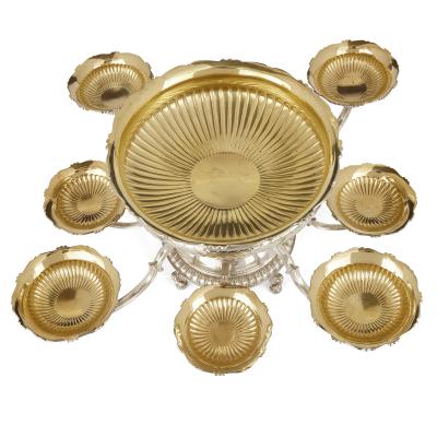  Asprey Asprey vermeil and silver table centrepiece