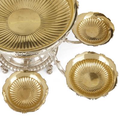  Asprey Asprey vermeil and silver table centrepiece