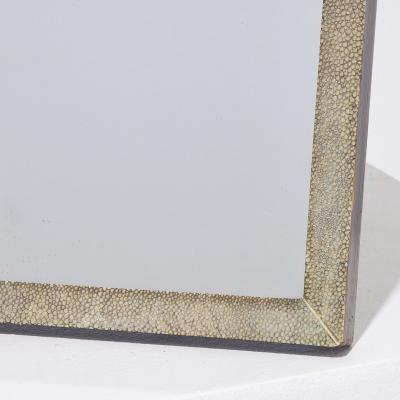  Asprey English Shagreen Frame Table Mirror in the Manner of Asprey Co