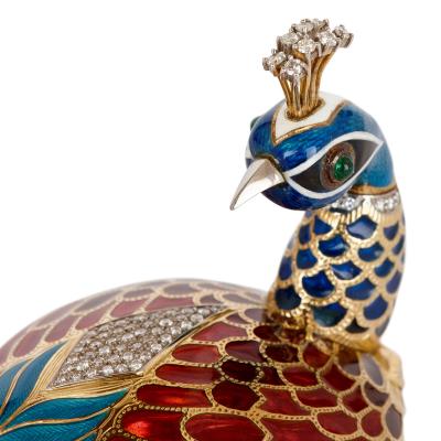  Asprey Faberg style bejewelled and enamelled gold egg by Asprey