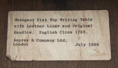  Asprey George II Partners Writing Table Circa 1765