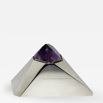  Asprey Jewelry Box by Asprey Sterling Silver Amethyst