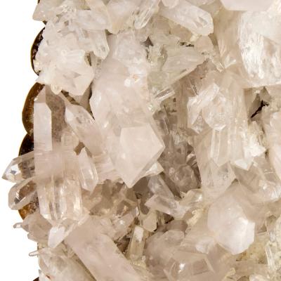  Asprey Large quartz crystal pyrite and vermeil model of an eagle attributed to Asprey