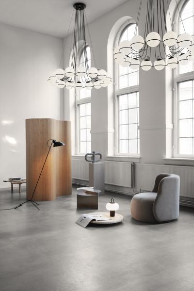  Astep Monumental Gino Sarfatti Model 2109 16 20 Chandelier in Black