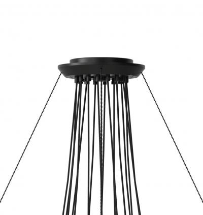  Astep Monumental Gino Sarfatti Model 2109 16 20 Chandelier in Black