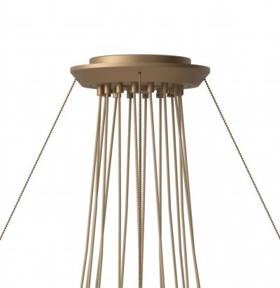  Astep Monumental Gino Sarfatti Model 2109 16 20 Chandelier in Black