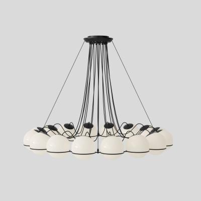  Astep Monumental Gino Sarfatti Model 2109 16 20 Chandelier in Black
