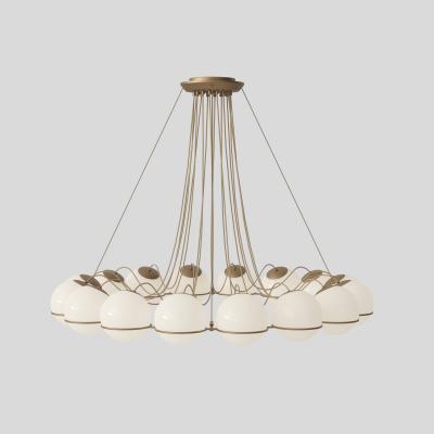 Astep Monumental Gino Sarfatti Model 2109 16 20 Chandelier in Black