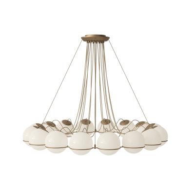  Astep Monumental Gino Sarfatti Model 2109 16 20 Chandelier in Black