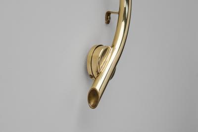  Astra Branch Shaped Brass Wall Lamps for Astra Norway Mid 20th Century