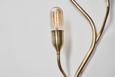  Astra Pair of Branch Shaped Brass Wall Lights for Astra Norway Mid 20th Century
