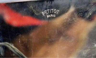  Atelier Petitot Ezan Glass FRENCH ART DECO OPALESCENT GLASS BIRD NICKEL BRONZE SCONCES