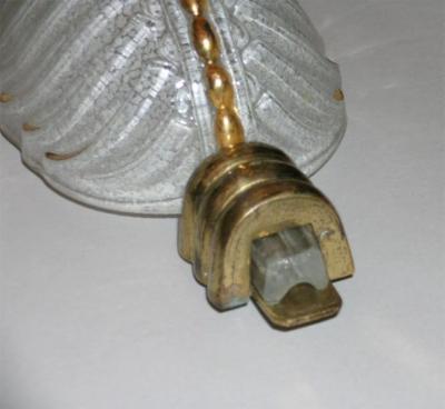  Atelier Petitot Ezan Glass Pair of 1940 s Wall Sconces by Ezan and Petitot